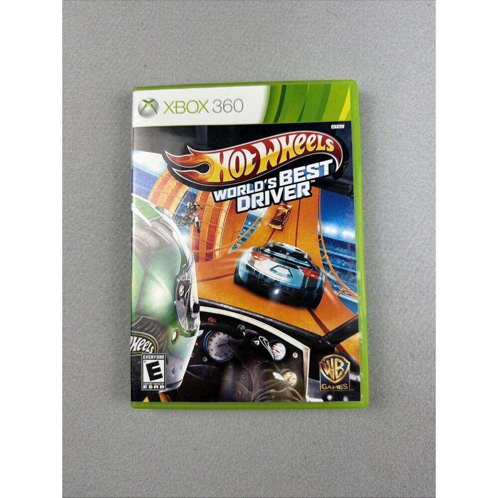 Hot Wheels World's Best Driver Xbox 360 Game CD With Case And Booklet